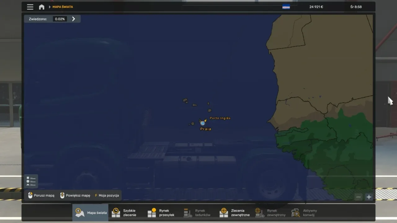 Cape Verde Map v1.0.0 in Euro Truck Simulator 2
