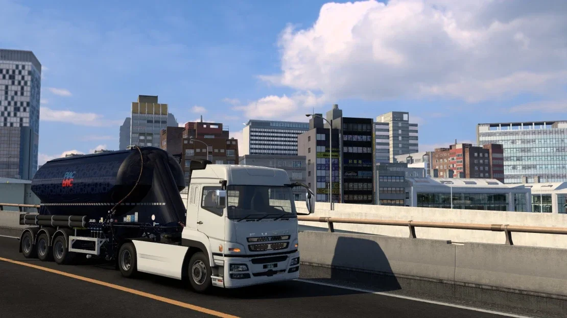 Mitsubishi Fuso Super Great Traffic Tweaks v1.2.1 screenshot 1