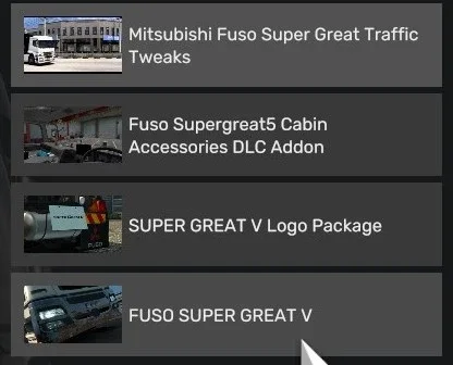 Mitsubishi Fuso Super Great Traffic Tweaks v1.2.1 screenshot 2