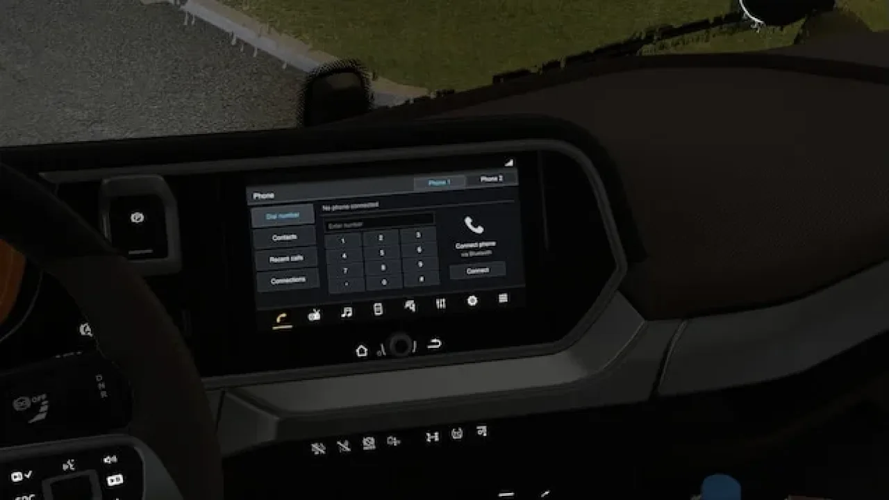 Realistic Infotainment for DAF 2021 in Euro Truck Simulator 2