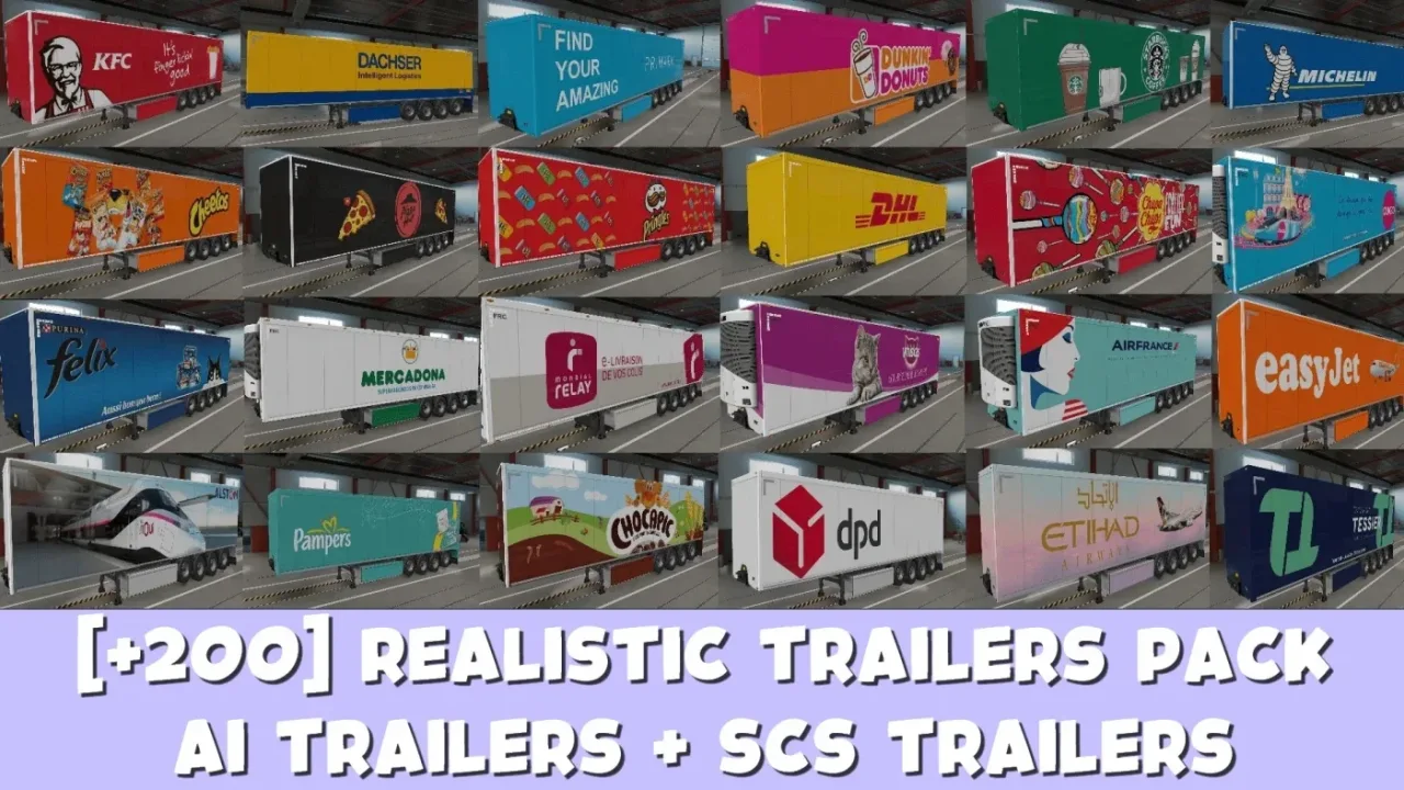 Realistic Trailers Pack – Spain Update v26.0 in Euro Truck Simulator 2