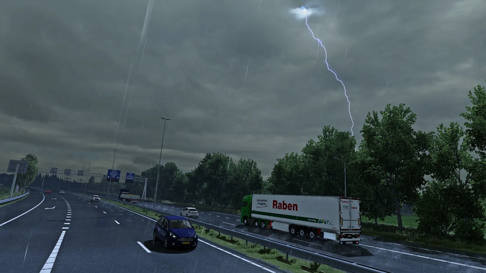 Realistic Weather System ETS2 screenshot 1