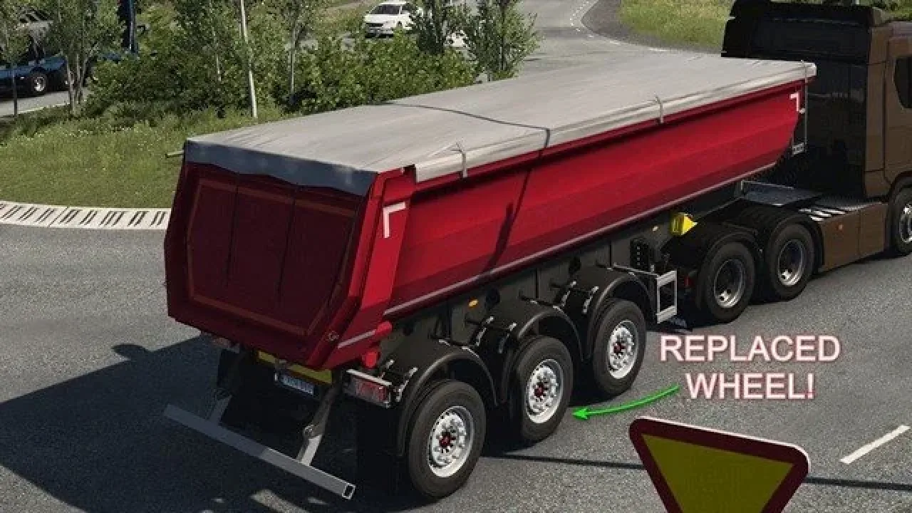 SCS Trailer Wheel Replacement v1.0 in Euro Truck Simulator 2