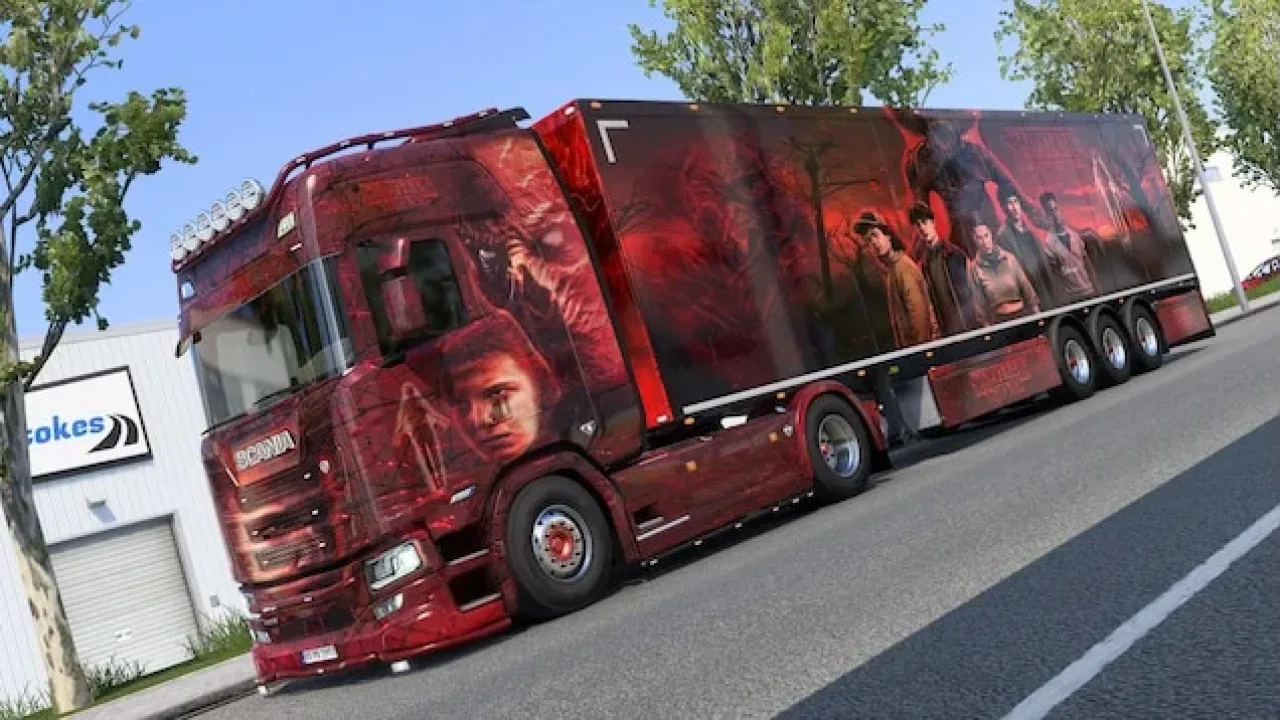 Stranger Things Truck & Trailer Skinpack in Euro Truck Simulator 2
