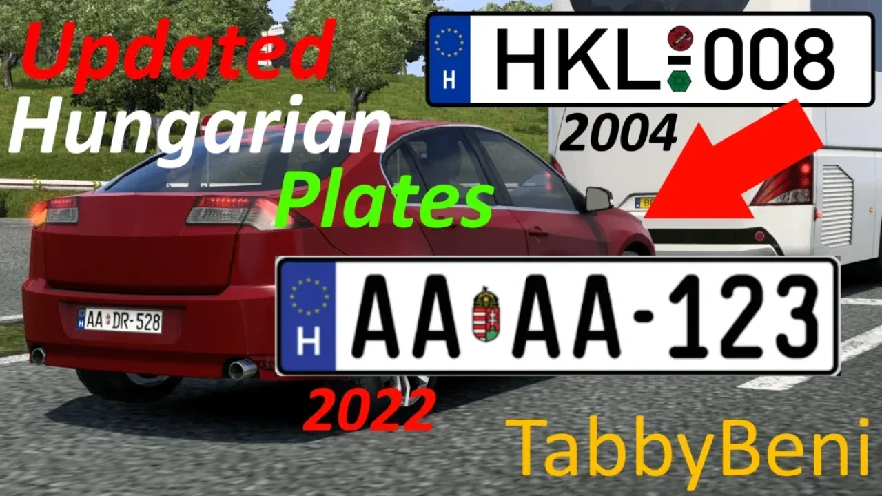 Updated Hungarian Licence Plates v1.2.2hotfix in Euro Truck Simulator 2