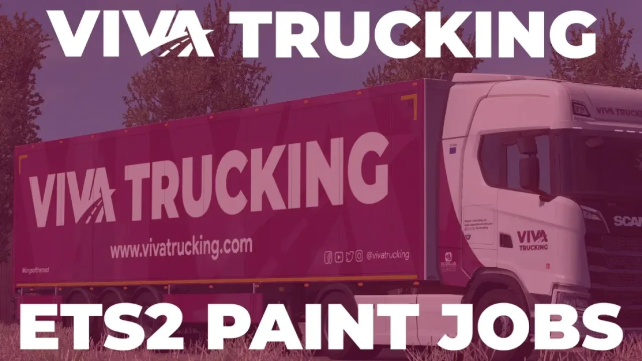 Viva Trucking Company Trailer Paint Jobs v2.0.1 in Euro Truck Simulator 2