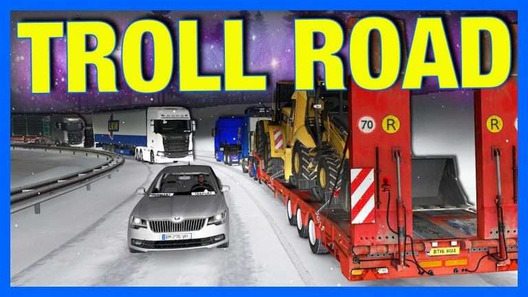 DRIVING TROLL ROAD!! (Euro Truck Simulator 2 Online)