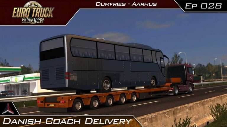 Danish Coach Delivery | Euro Truck Simulator 2 – Modded | #28