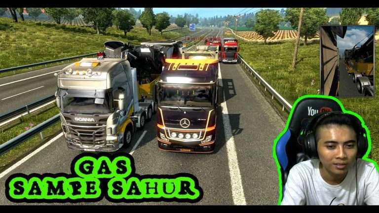 ETS2 Online || Gas Sampe Sahur, Istirahat Dijalan