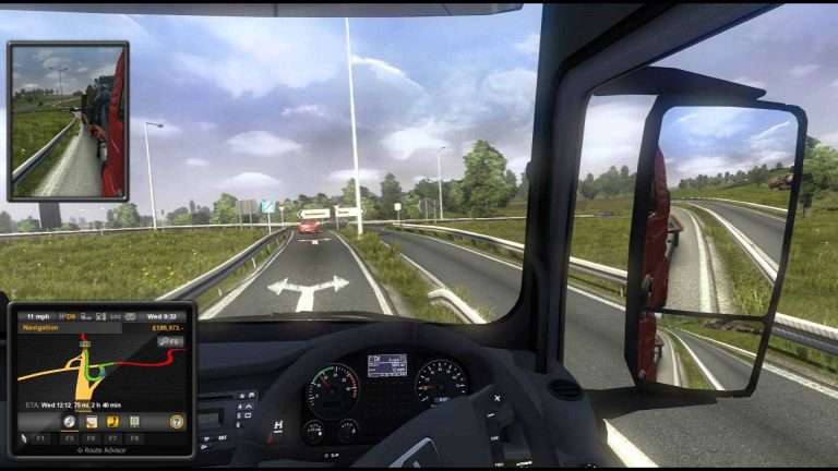 Euro Truck Simulator 2, Felixtowe UK to Calais France.