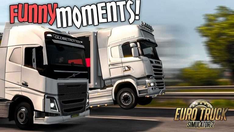 Euro Truck Simulator 2 Multiplayer Funny Moments & Crash Compilation #74