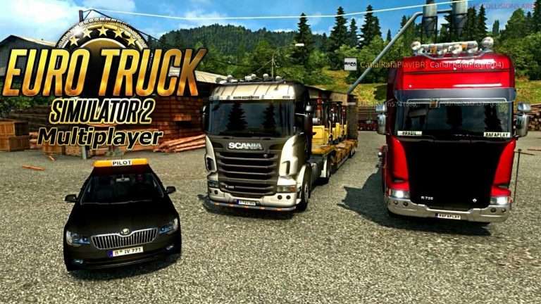 Euro Truck Simulator 2 Online | Transportando empilhadeiras Com Escolta Policial !!!