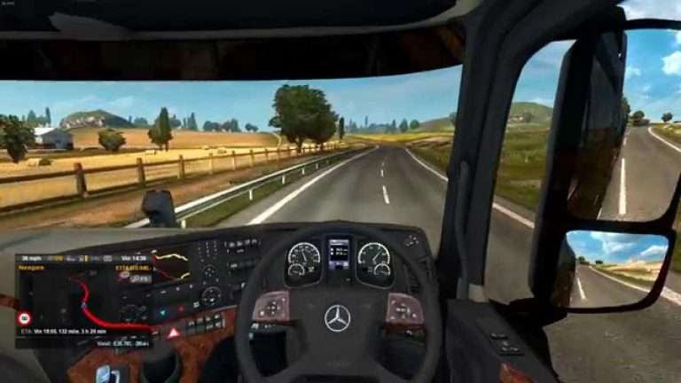 Euro Truck Simulator 2 – Southampton UK to Birmingham UK – Mercedes New Actros
