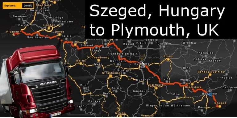 Euro Truck Simulator 2 – Szeged, Hungary to Plymouth, United Kingdom