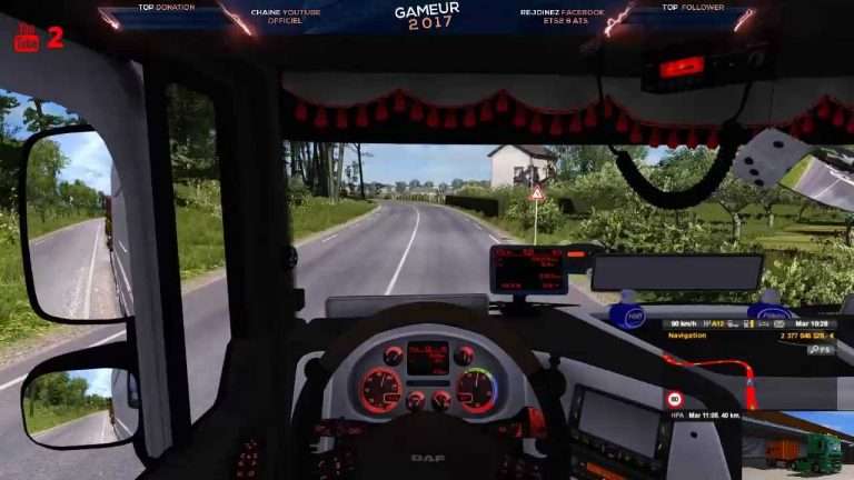 Euro Truck simulator 2 solo sur la mario map