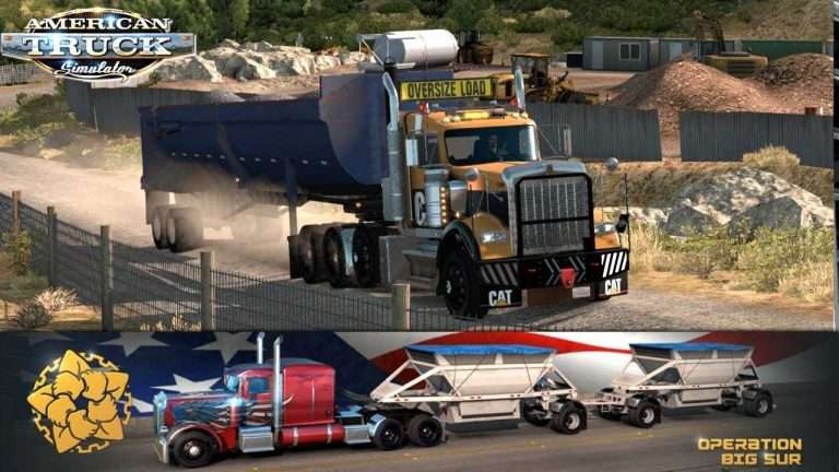 FIRST LOAD ONLINE!!! OPERATION BIG SUR !! | AMERICAN TRUCK SIMULATOR ONLINE