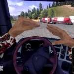 First Person ETS 2 Mod – AMUSING HANDS – Мод от Первого Лица – Забавные Руки