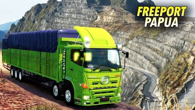 Gila!! Ini dia Jalur Freeport Papua di Euro Truck Simulator 2 #HinoNewGen