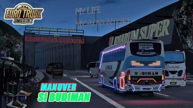 MANUVER BUS BUDIMAN DI JALUR NAGREG | ETS2 MOD INDONESIA