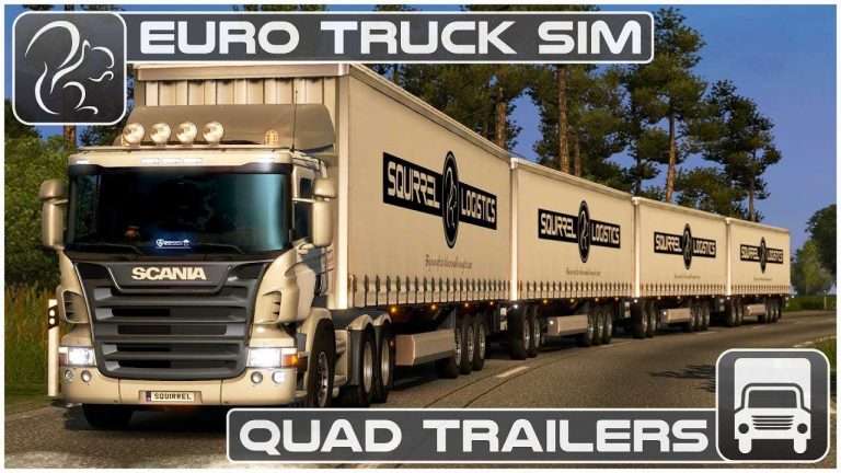 QUAD Trailers – My CRAZIEST Haul Yet! (Euro Truck Simulator 2)
