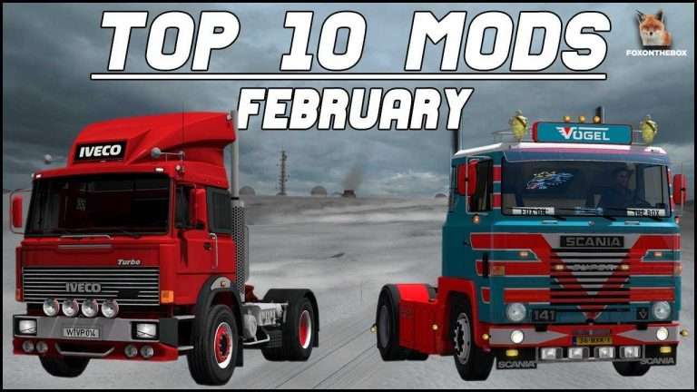 TOP 10 ETS2 Mods February 2018 | Euro Truck Simulator 2 (ETS2 1.30)
