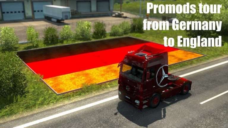 [ETS2 1.31] Promods tour from Germany to England  [Mercedes Actros MP3]