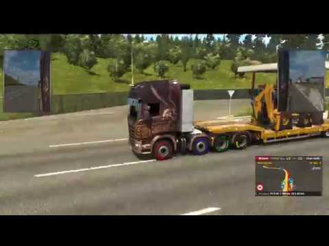 Timelapse #4 Euro Truck Simulator 2 Hannover Germany-Cardiff England