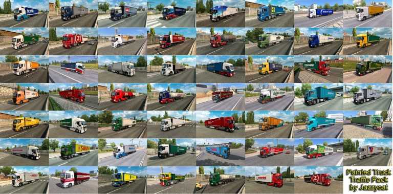 PAINTED TRUCK TRAFFIC PACK BY JAZZYCAT V 6.3