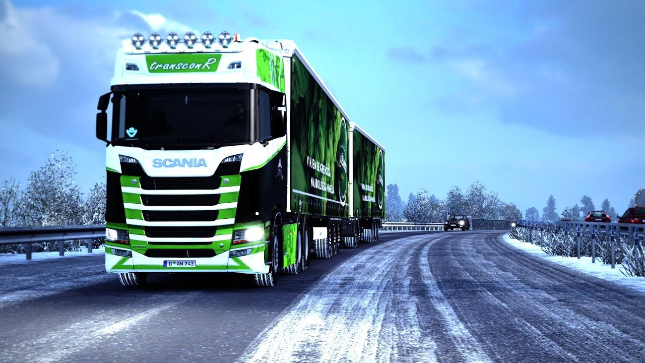 euro truck simulator 2 winter mod