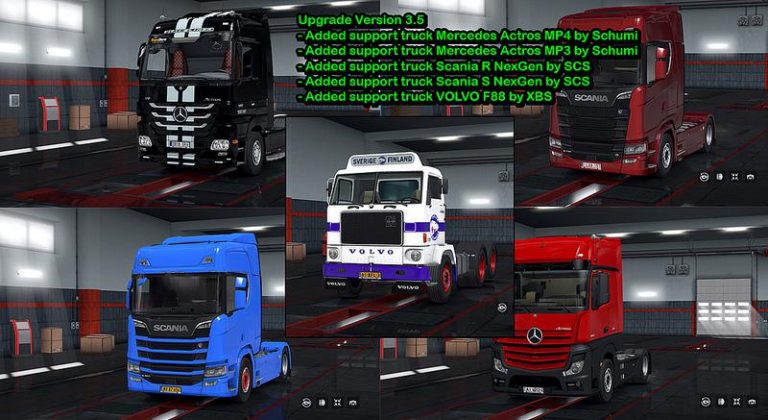 LICENSE PLATE PACK FOR MODIFIED TRUCKS 1.33.X TUNING MOD