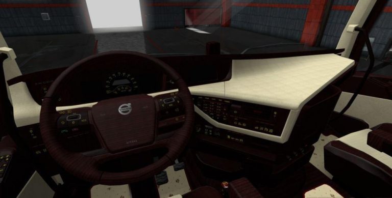 VOLVO FH 2012 BORDEAUX – BEIGE LUX INTERIOR 1.34.X MOD
