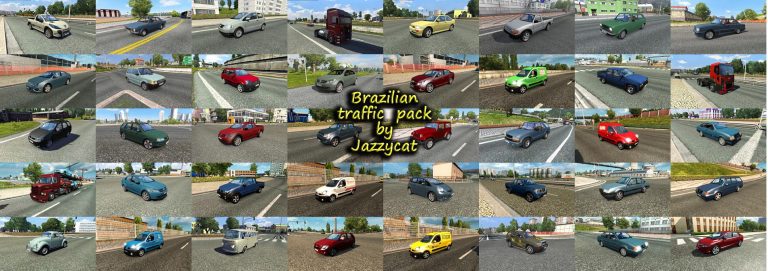 BRAZILIAN TRAFFIC PACK BY JAZZYCAT V2.2.2 ETS2