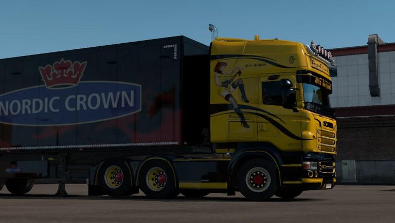 OLD SCHOOL GIRL SKIN FOR SCANIA RJL 1.35.X TRUCK SKIN