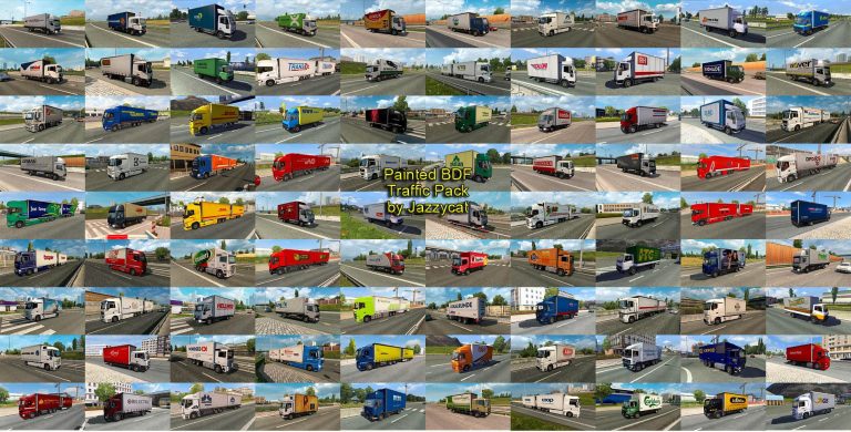 PAINTED BDF TRAFFIC PACK BY JAZZYCAT V6.0 MOD