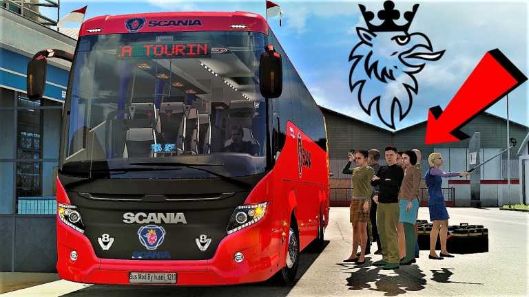 Bus Terminal Passenger Mod + SCANIA TOURING ETS2 1.34
