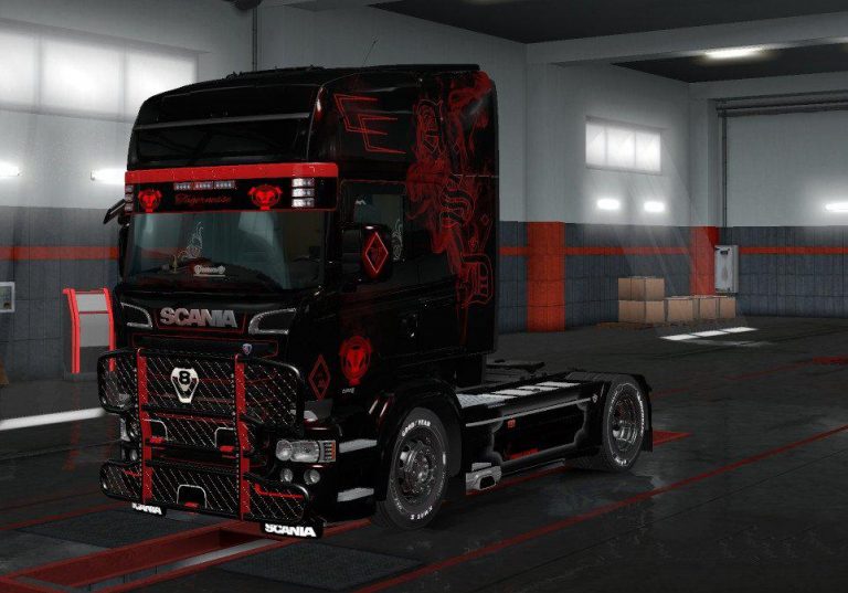 ANDREAS SHUBERT PAINT JOB FOR SCANIA RJL V1.0 TRUCK SKIN