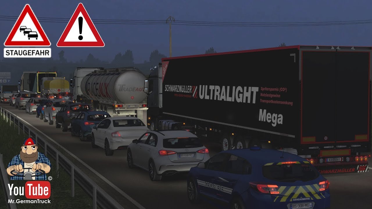 [ETS2 v1.35 & v1.36] Traffic Jam Mod / Stau Mod v4.0a