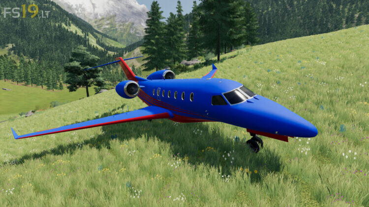 Learjet 75 v 1.0 – FS19 mods / Farming Simulator 19 mods