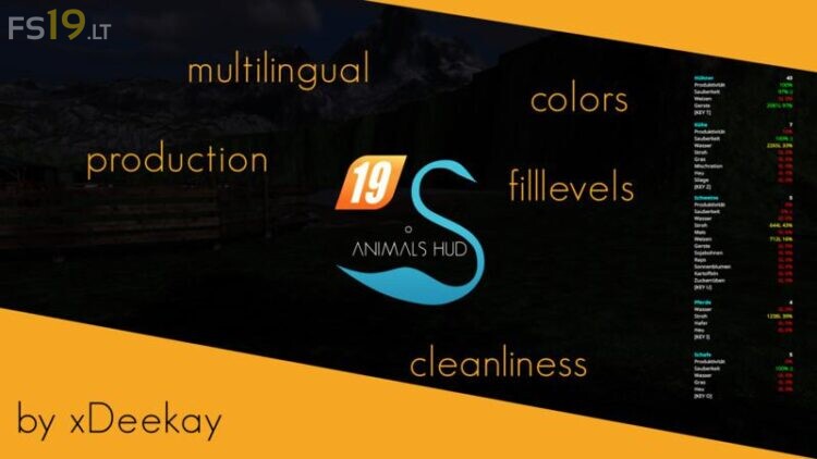Animals Hud v 3.4.0.1 – FS19 mods / Farming Simulator 19 mods