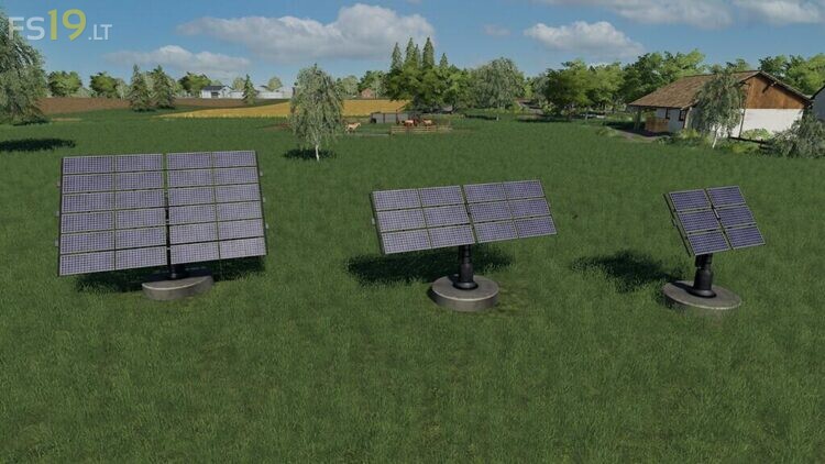 Placeable Solar Panels v 1.0.5.0 – FS19 mods / Farming Simulator 19 mods
