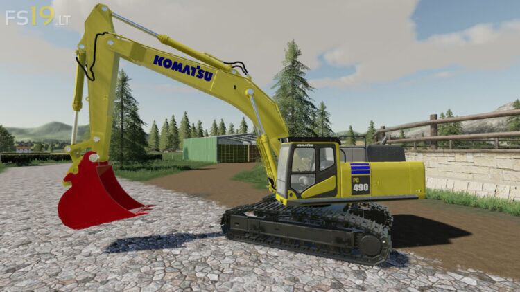 Komatsu PC 490 v 1.0 – FS19 mods / Farming Simulator 19 mods