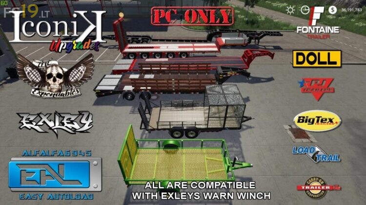 Landscape Trailers Pack v 1.0 – FS19 mods / Farming Simulator 19 mods