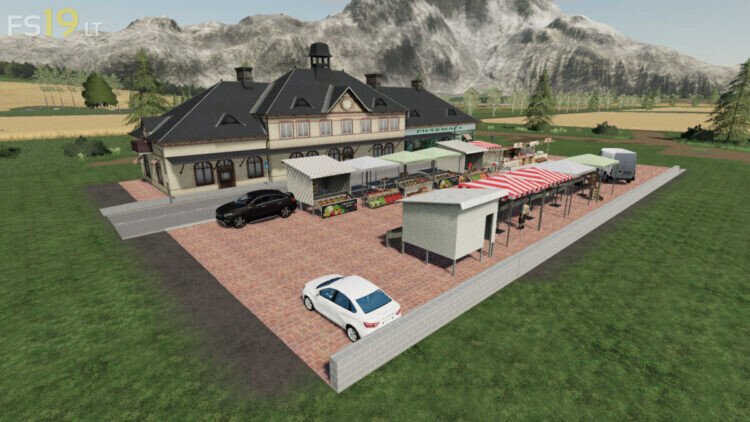 Village Market Sell Point v 1.1 – FS19 mods / Farming Simulator 19 mods