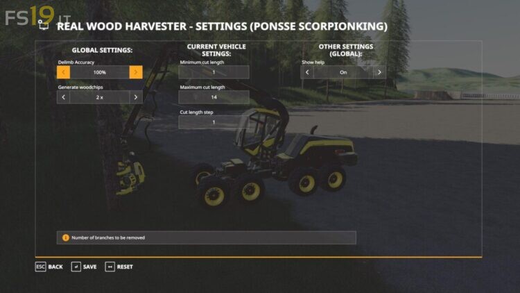 Real Wood Harvester v 1.0 – FS19 mods / Farming Simulator 19 mods