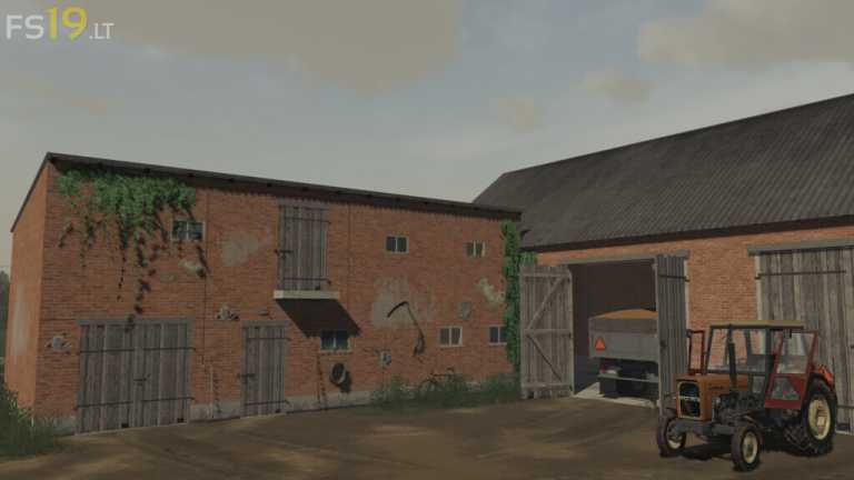 Building with Cowshed v 1.0 – FS19 mods / Farming Simulator 19 mods