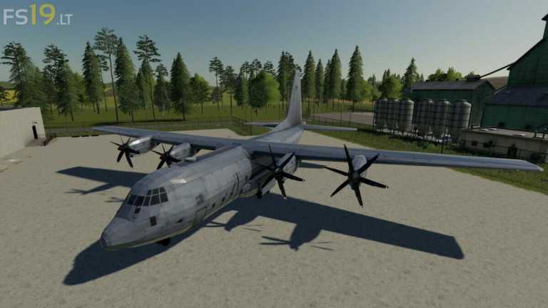 C-130 Cargo Plane v 1.0 – FS19 mods / Farming Simulator 19 mods