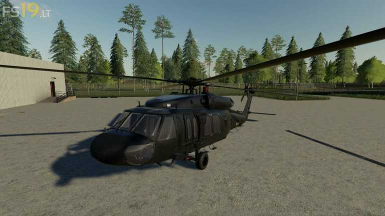 UH60 Black Hawk Helicopter v 1.0 – FS19 mods / Farming Simulator 19 mods