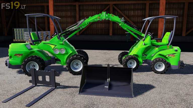 Avant 420 and 750 & Tools v 1.3.2.5 – FS19 mods / Farming Simulator 19 mods