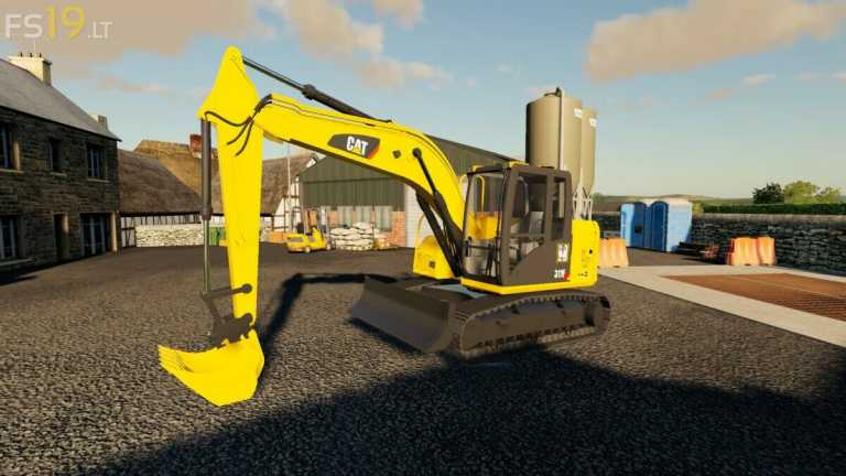 Caterpillar 311F v 1.0 – FS19 mods / Farming Simulator 19 mods