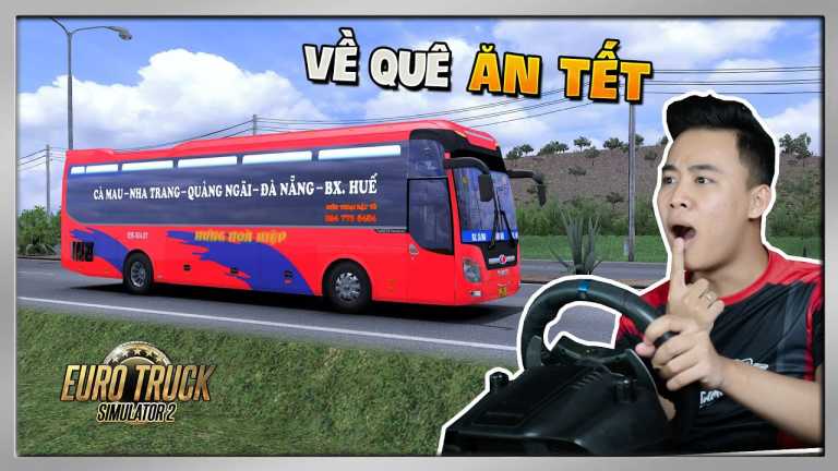 ETS2 – Chuyến Xe Về QUẢNG NGÃI Ăn Tết Của Nhà Xe Hưng Hoà Hiệp